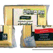 Spartan  american pasteurized process cheese product, 16 individua12oz