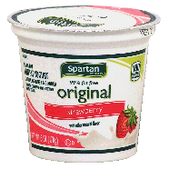 Spartan Original strawberry low fat yogurt, 99% fat free 6oz