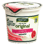Spartan Original lowfat raspberry yogurt, 99% fat free 6oz