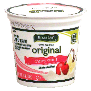 Spartan Original low fat cherry vanilla yogurt, 99% fat free 6oz