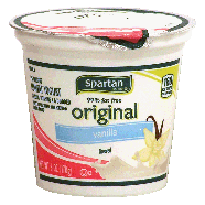 Spartan Original lowfat yogurt, vanilla, 99% fat free 6oz
