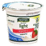 Spartan Light strawberry fat free yogurt 6oz