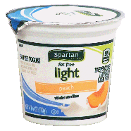 Spartan Light fat free yogurt, peach 6oz