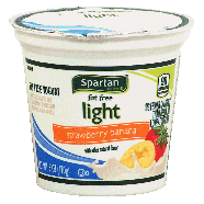 Spartan Light fat free yogurt, strawberry banana 6oz