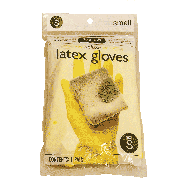 Spartan  deluxe latex gloves, small  1pr