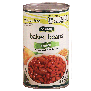 Spartan  baked style beans with onion, 98% fat free 28oz