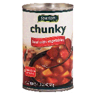 Spartan  beef chunky ready to serve soup 19oz