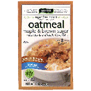 Spartan  sugar free maple & brown sugar instant oatmeal, 8-pack 8oz