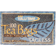 Valu Time  tea bags, tagless, orange pekoe & pekoe black tea, 106.4-oz