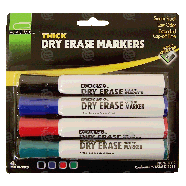 Academix  thick dry erase markers  4pk