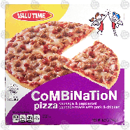 Valu Time  combination pizza with sausage & pepperoni 5.2-oz