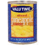Valu Time  sliced pineapple in unsweetened pineapple juice 20oz