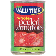 Valu Time  whole peeled tomatoes 14.5oz