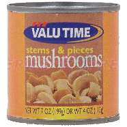 Valu Time  stems & pieces mushrooms 7oz