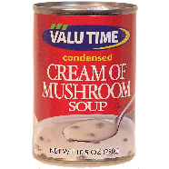 Valu Time  condensed cream of mushroom soup 10.5oz