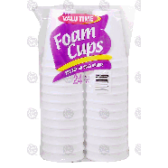 Valu Time  12 fl oz foam cups for hot or cold drinks  24ct