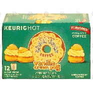 Keurig Hot Donut Shop; vanilla cream puff flavored medium roast 4.4-oz