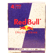 Red Bull  carbonated energy drink, 12-fl. oz. cans 4pk