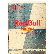 Red Bull  carbonated sugar free energy drink, 12-fl. oz. cans 4pk