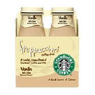 Frappuccino Coffee Drink Coffee Drink Vanilla 9.5 Oz 4pk