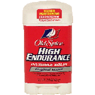 Old Spice High Endurance original scent invisible solid antiperspir3oz