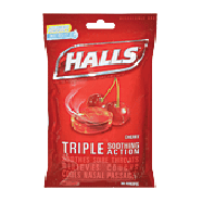 Halls  cherry menthol drops, cough suppressant  30ct