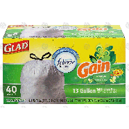 Glad Odor Shield 13 gallon tall kitchen bags with febreze freshnes 40ct