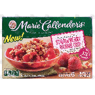 Marie Callender's  strawberry rhubarb crisp, microwaveable tray24.4-oz