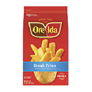 Ore-Ida  steak fries, thick-cut french fried potatoes 28-oz