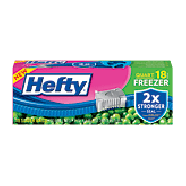 Hefty OneZip Freezer Bags Quart Size 18ct