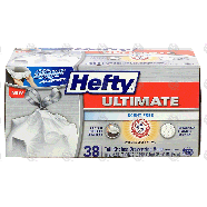 Hefty Ultimate tall kitchen drawstring bags, scent free, 13 gal  38ct