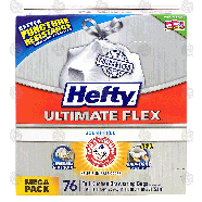 Hefty Ultimate Flex tall kitchen drawstring bags, scent free  76ct