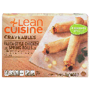 Stouffer's Lean Cuisine craveables; fajita-style chicken spring ro8-oz