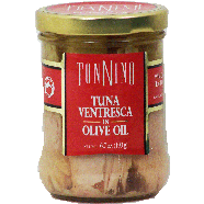 Tonnino  tuna ventresca in olive oil, hand packed, dolphin safe 6.7oz