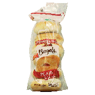 Pepperidge Farm Bagels plain pre-sliced bagels, 6-count 21oz