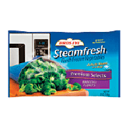 Birds Eye Steamfresh premium selects; broccoli florets, cooks in 12-oz