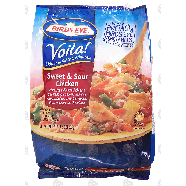 Birds Eye Voila! sweet & sour chicken; white rice w/ carrots, red21-oz