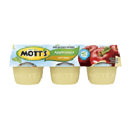 Mott's Apple Sauce Natural No Sugar Added 3.9 Oz 6pk