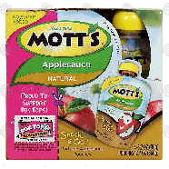 Mott's Snack & Go! natural applesauce, 4-pouches 12.7oz