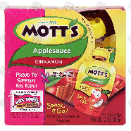 Mott's Snack & Go! cinnamon applesauce, 4-pouches 12.7oz