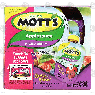 Mott's Snack & Go! mixed berry applesauce, 4-pouches 12.7oz