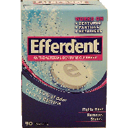 Efferdent  denture cleanser; anti-bacterial, fights odor, removes 90ct