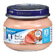 Gerber 2nd Foods Baby Foods  Beef & Beef Gravy  2.5oz