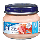 Gerber 2nd Foods Baby Foods  Ham & Ham Gravy  2.5oz
