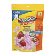 Gerber Graduates Yogurts Melts strawberry, freeze dried whipped yog1oz