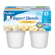 Gerber Yogurt Blends simply banana, 3.5 oz containers 4pk