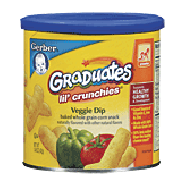 Gerber Graduates Baked Corn Snack Lil' Crunchies Veggie Dip 1.48oz