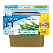 Gerber 1st Foods Baby Foods  Green Beans 2.5 Oz 2pk