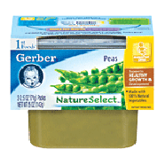 Gerber 1st Foods Baby Foods  Peas 2.5 Oz 2pk