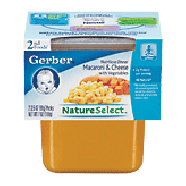 Gerber Nature Select macaroni & cheese with vegetables, 2-pack, 2nd7oz